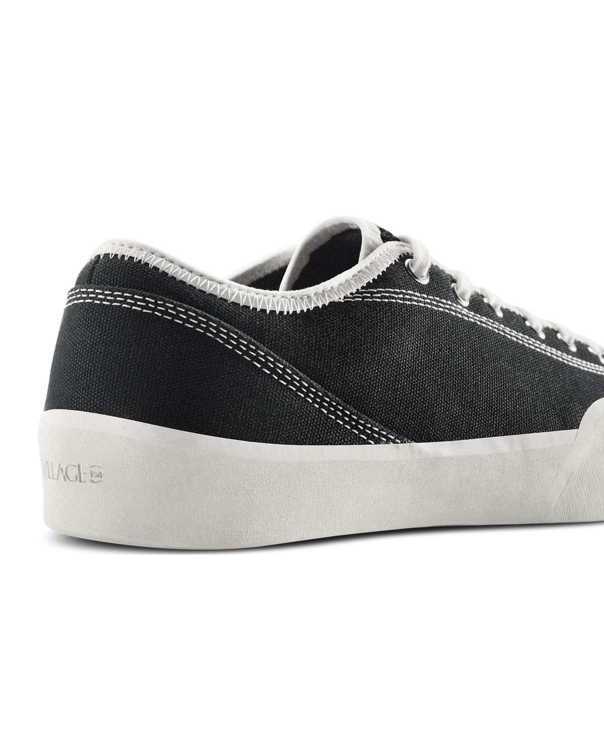 VILLAGE PM 1.30PM BLACK & WHITE CANVAS WHISPER WHITE