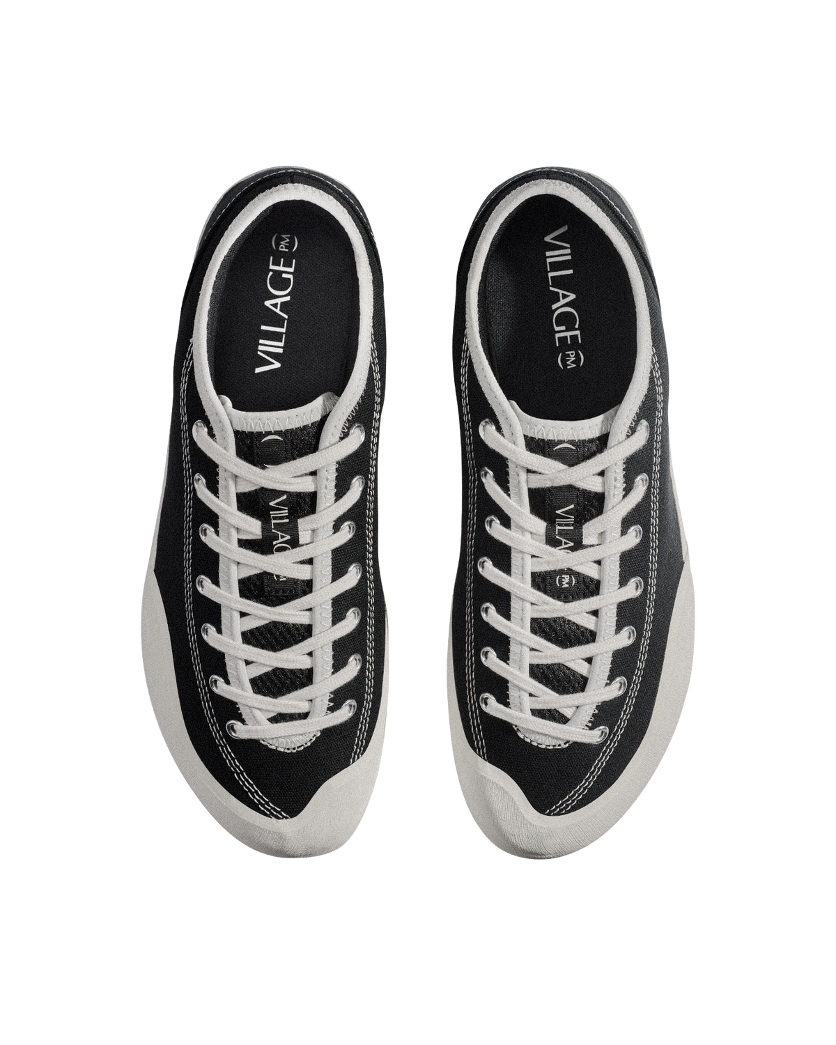 VILLAGE PM 1.30PM BLACK & WHITE CANVAS WHISPER WHITE
