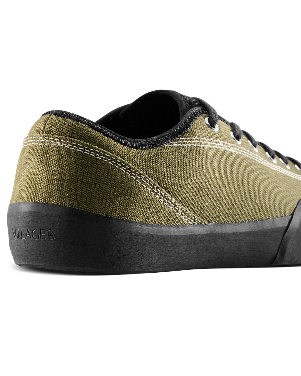 VILLAGE PM 1.30PM OLIVE CANVAS NATURAL BLACK