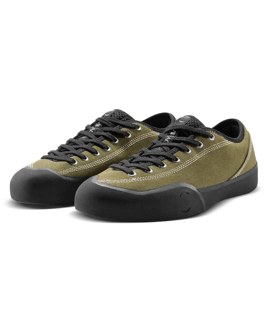 VILLAGE PM 1.30PM OLIVE CANVAS NATURAL BLACK