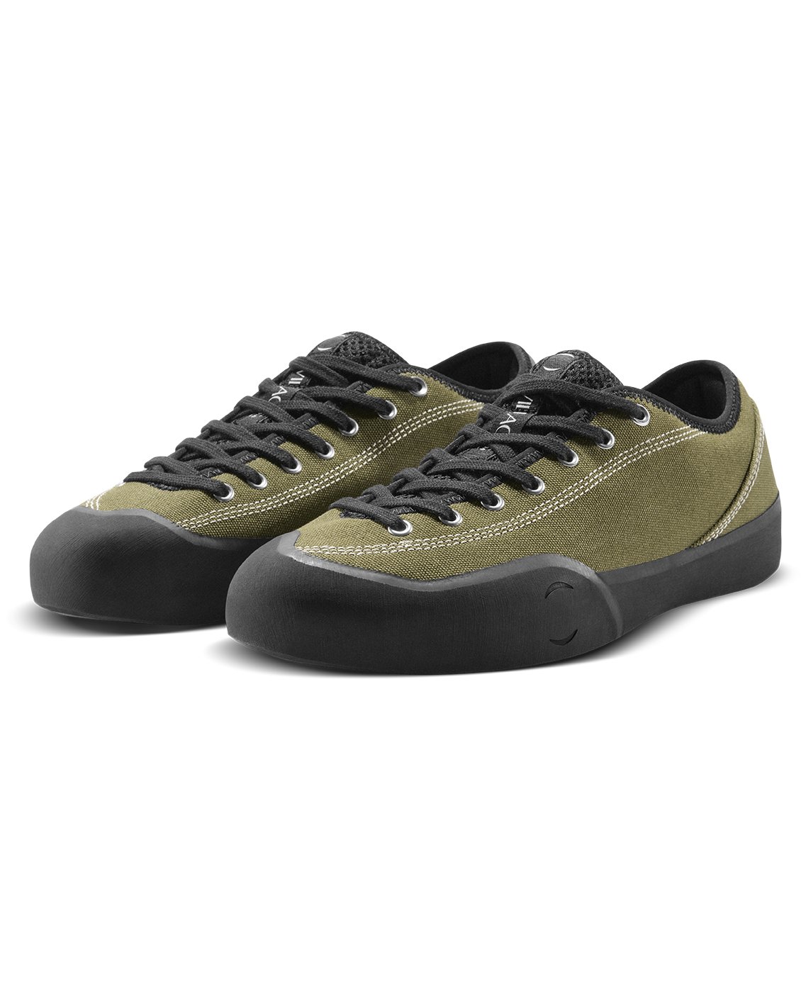 VILLAGE PM 1.30PM OLIVE CANVAS NATURAL BLACK
