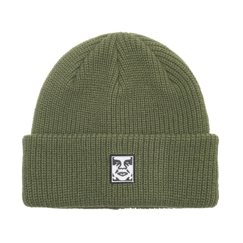 OBEY // MID ICON PATCH BEANIE // ARMY