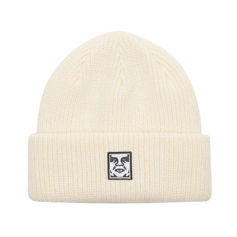OBEY // MID ICON PATCH BEANIE // UNBLEACHED