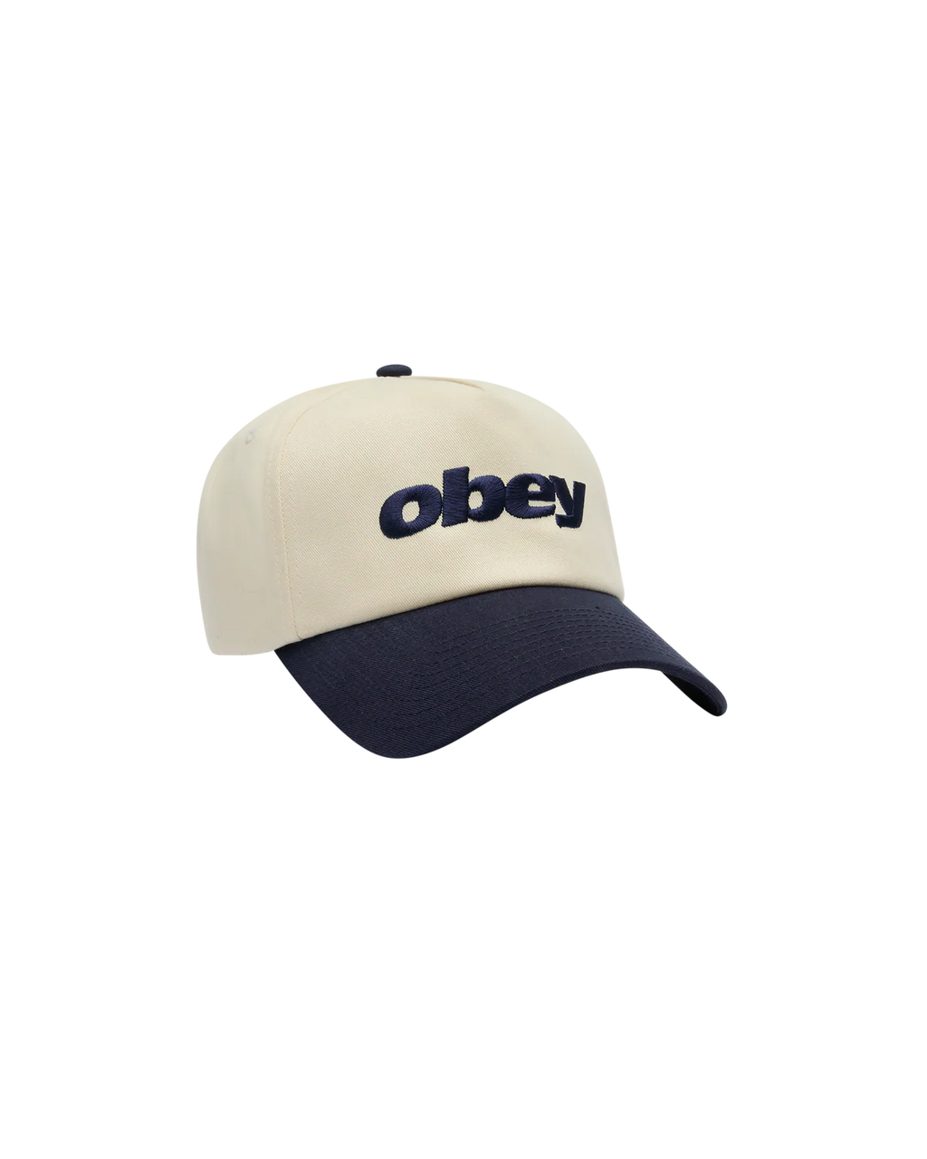 OBEY DELTA 5 PANEL SNAPBACK NAVY MULTI
