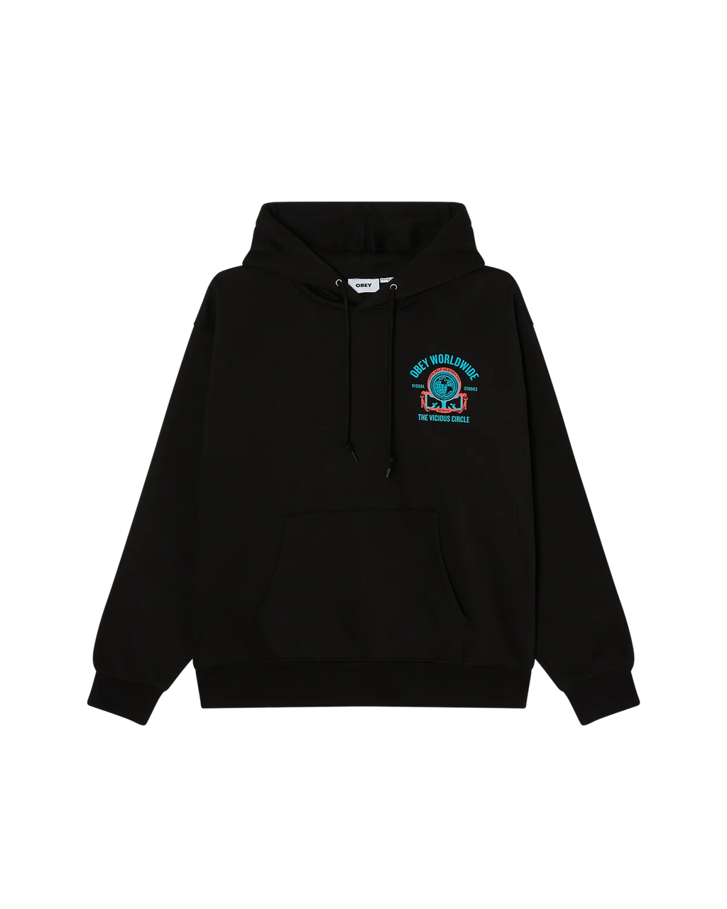 OBEY VICIOUS CIRCLE PULLOVER BLACK
