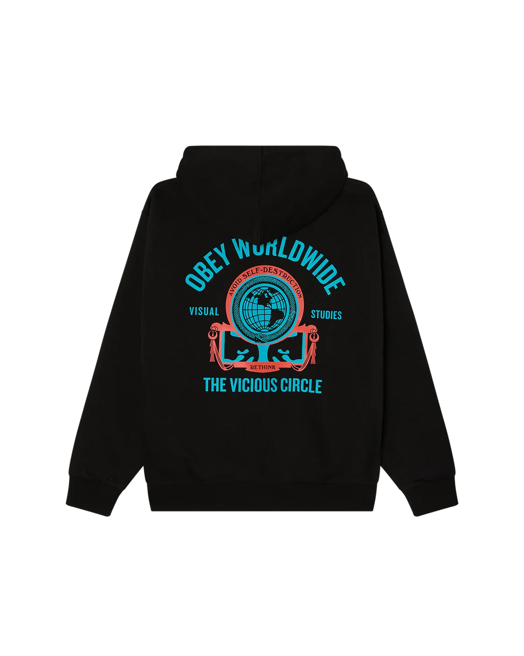 OBEY VICIOUS CIRCLE PULLOVER BLACK