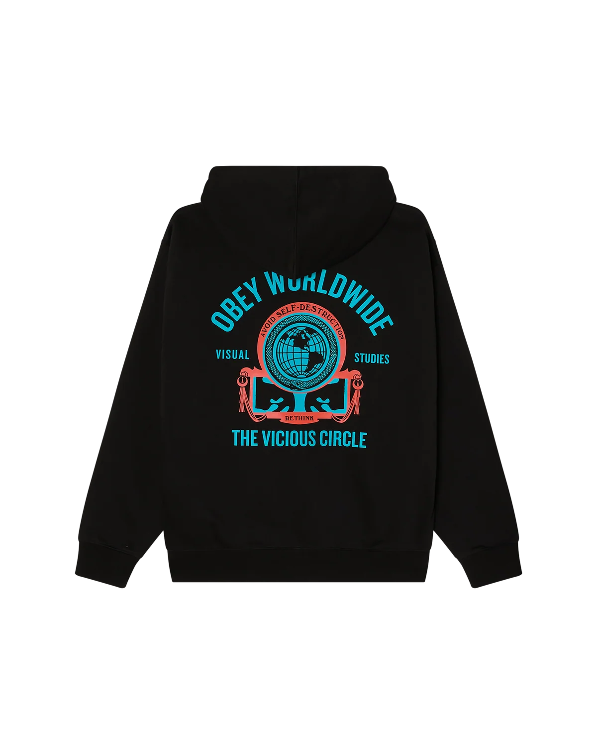 OBEY VICIOUS CIRCLE PULLOVER BLACK