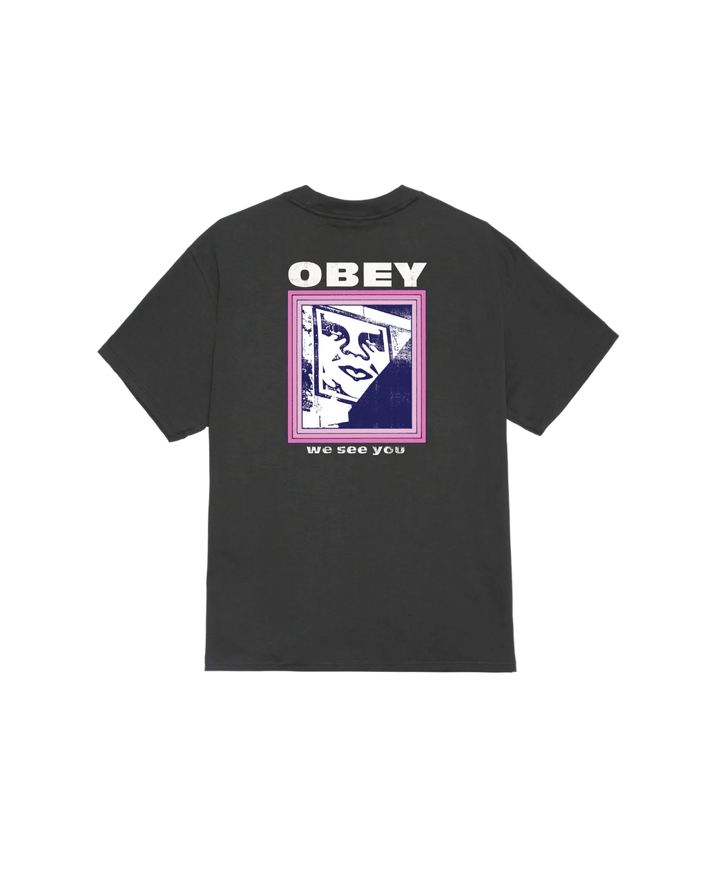 OBEY // T-SHIRT // WE SEE YOU // VINTAGE BLACK