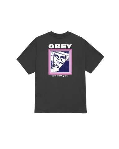 OBEY // T-SHIRT // WE SEE YOU // VINTAGE BLACK