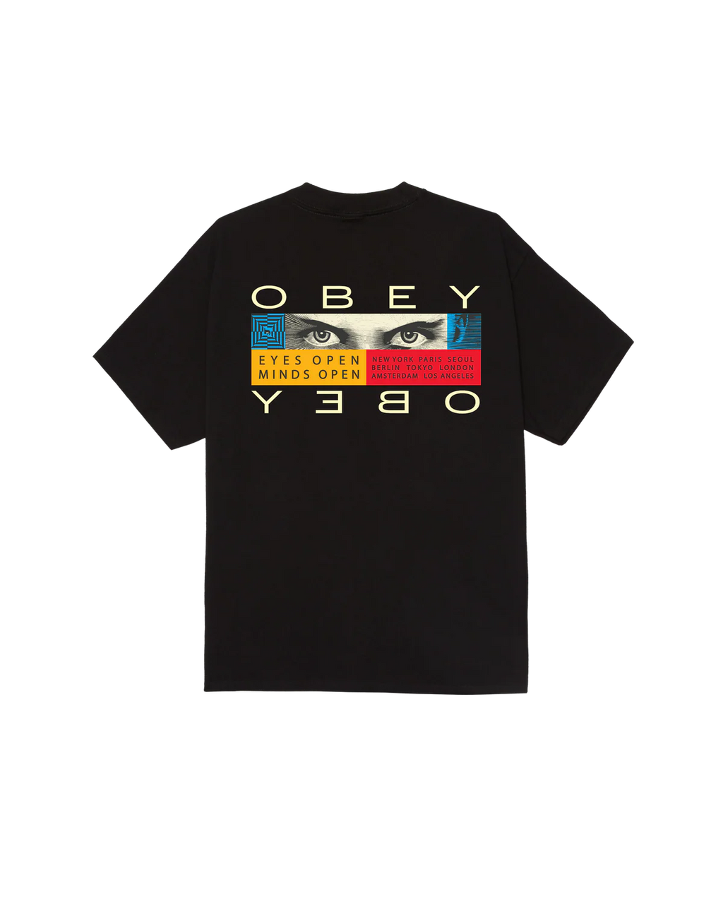 OBEY EYES OPEN CLASSIC T-SHIRT BLACK