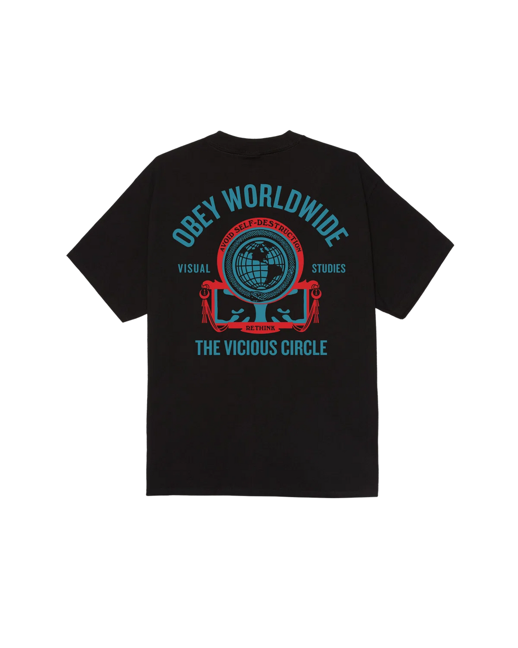 OBEY VICIOUS CIRCLE CLASSIC T-SHIRT BLACK