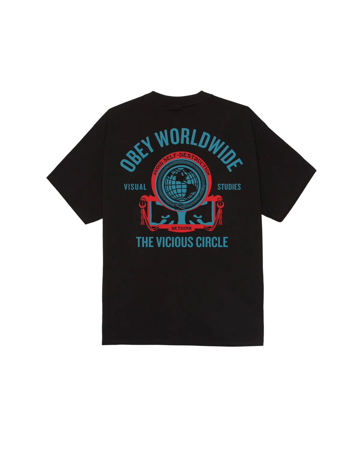 OBEY VICIOUS CIRCLE CLASSIC T-SHIRT BLACK