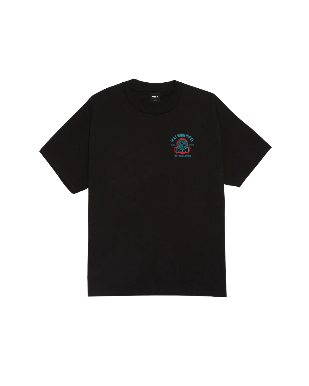 OBEY VICIOUS CIRCLE CLASSIC T-SHIRT BLACK