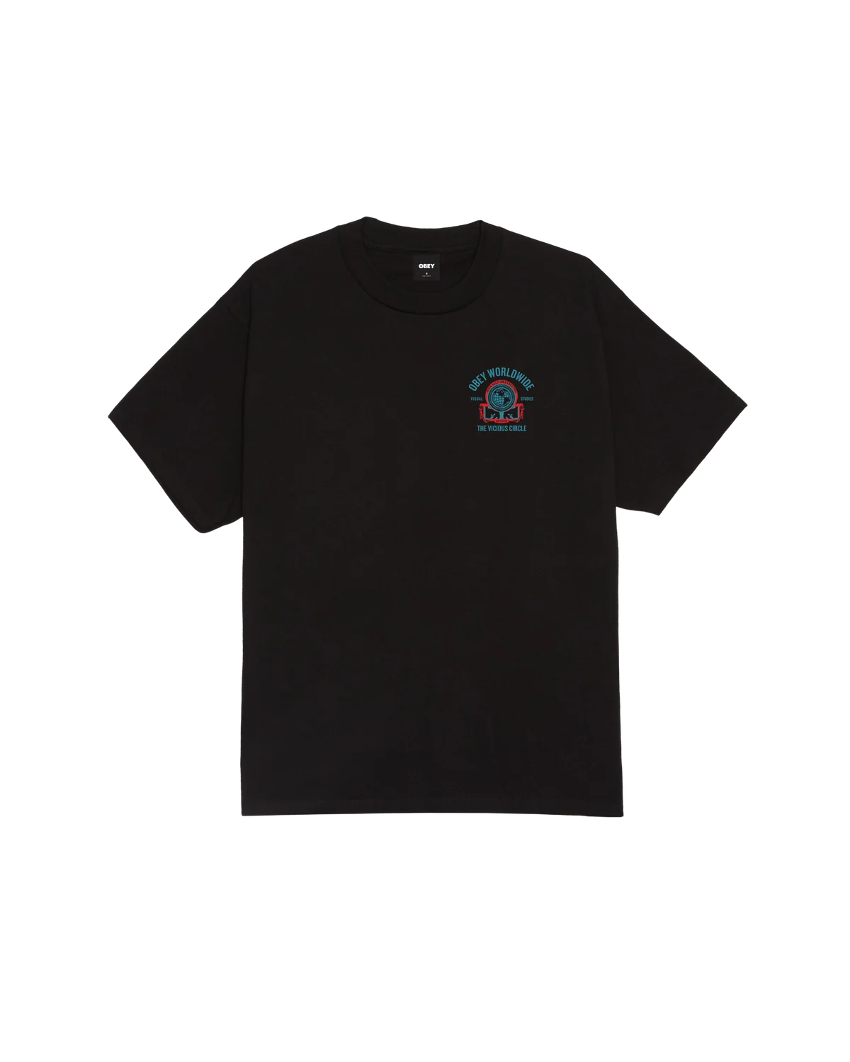 OBEY VICIOUS CIRCLE CLASSIC T-SHIRT BLACK