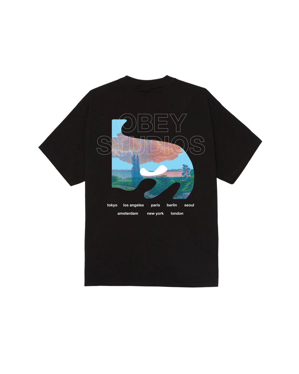 OBEY PASTURES CLASSIC T-SHIRT BLACK