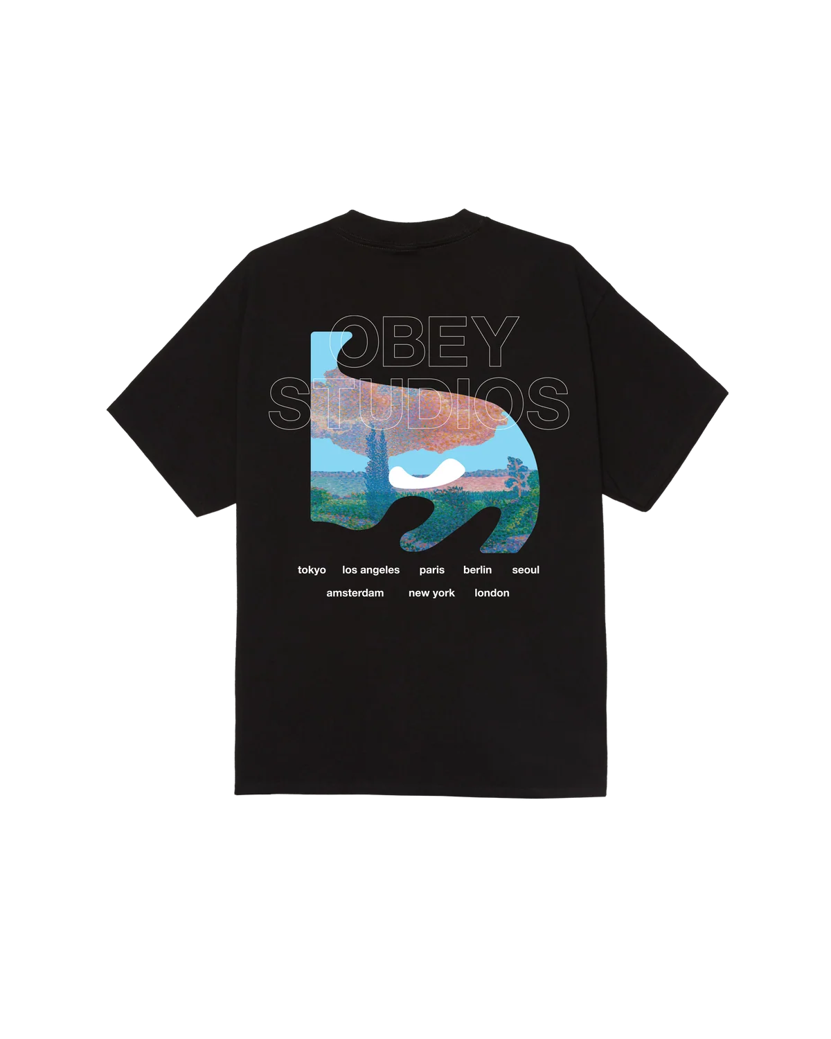 OBEY PASTURES CLASSIC T-SHIRT BLACK