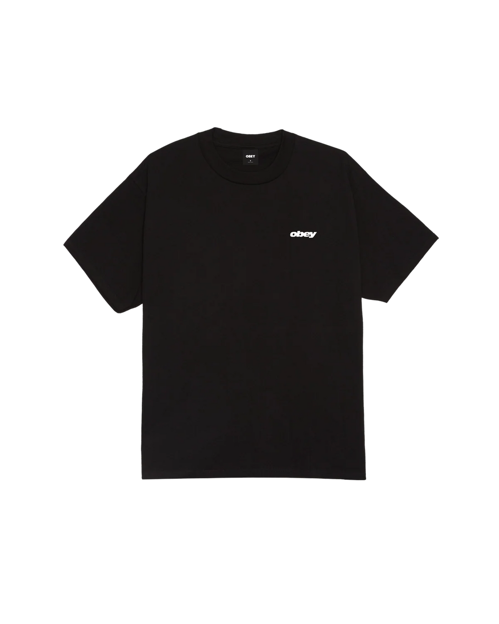 OBEY REAL SPILL CLASSIC T-SHIRT BLACK