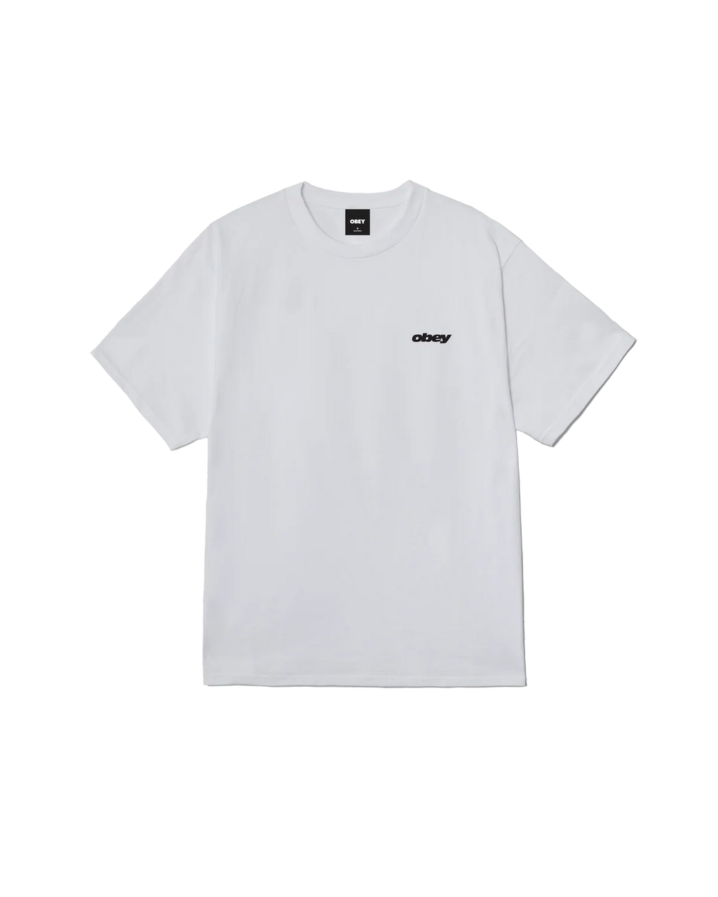 OBEY REAL SPILL CLASSIC T-SHIRT WHITE