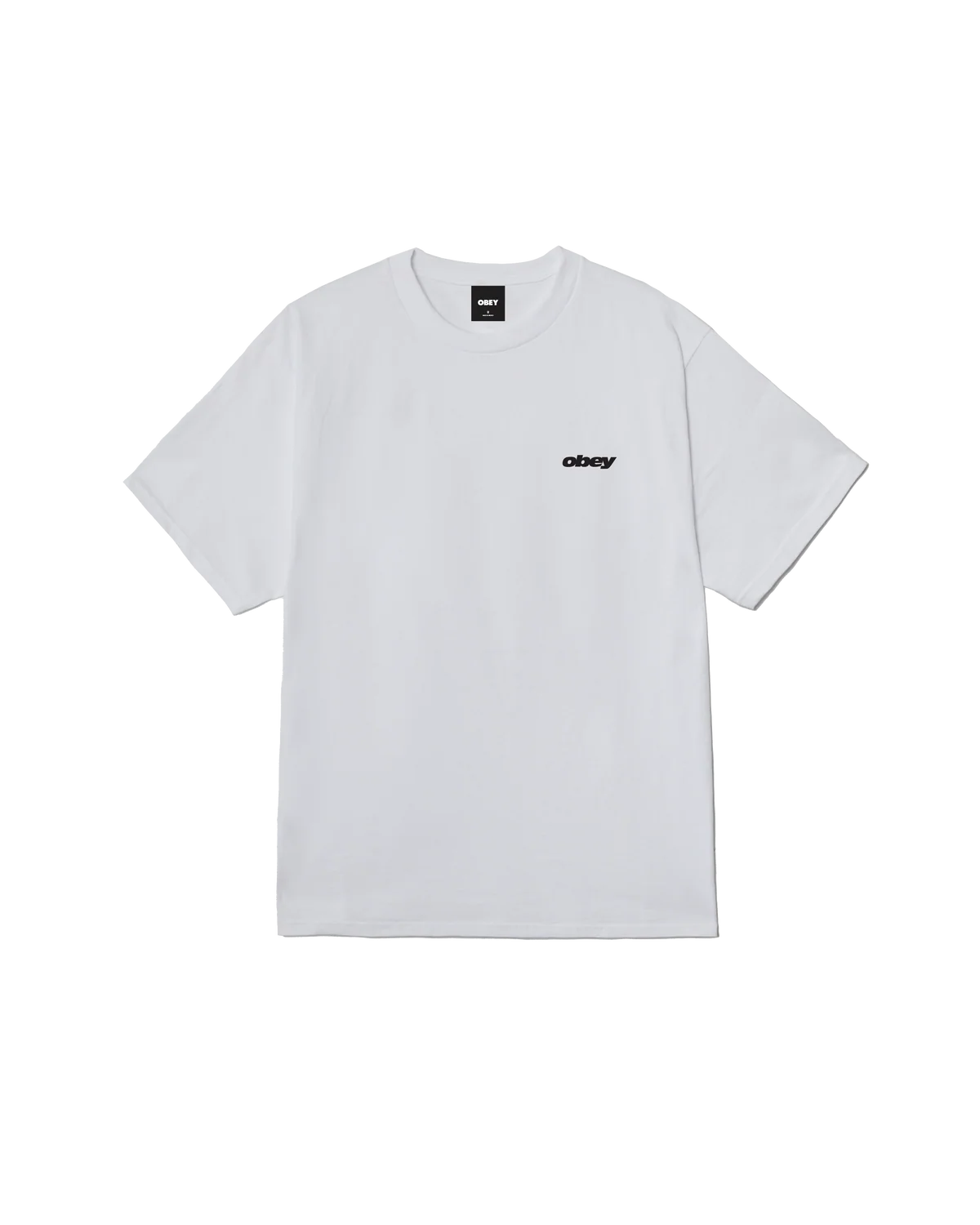 OBEY REAL SPILL CLASSIC T-SHIRT WHITE