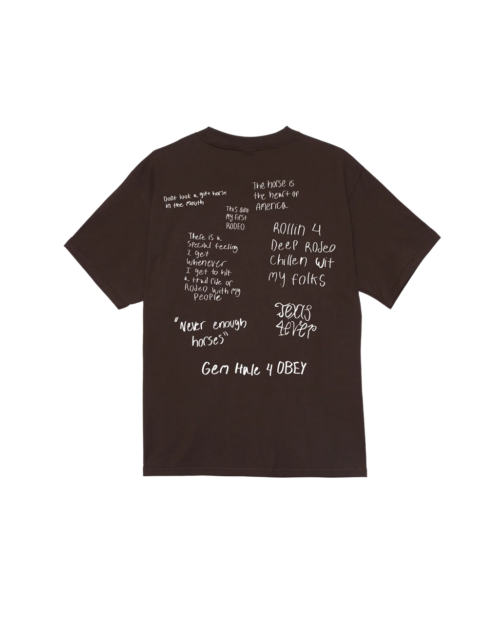 OBEY TRAIL RIDE CLASSIC T-SHIRT JAVA BROWN