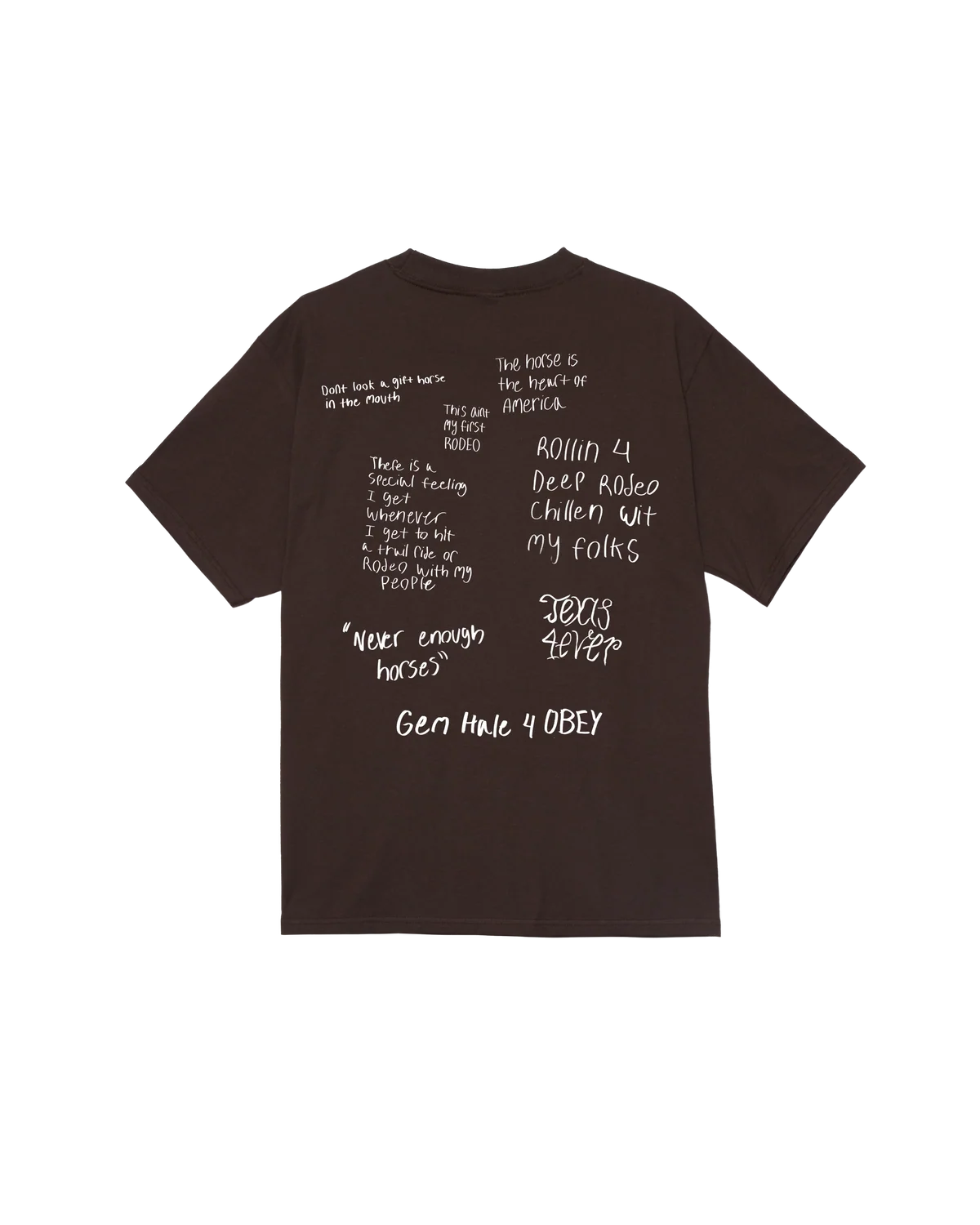 OBEY TRAIL RIDE CLASSIC T-SHIRT JAVA BROWN