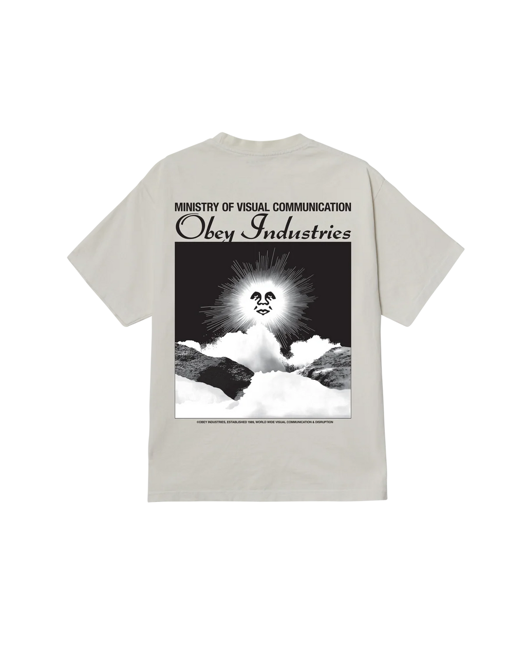 OBEY MINISTRY PIGMENT T-SHIRT CHALK WHITE