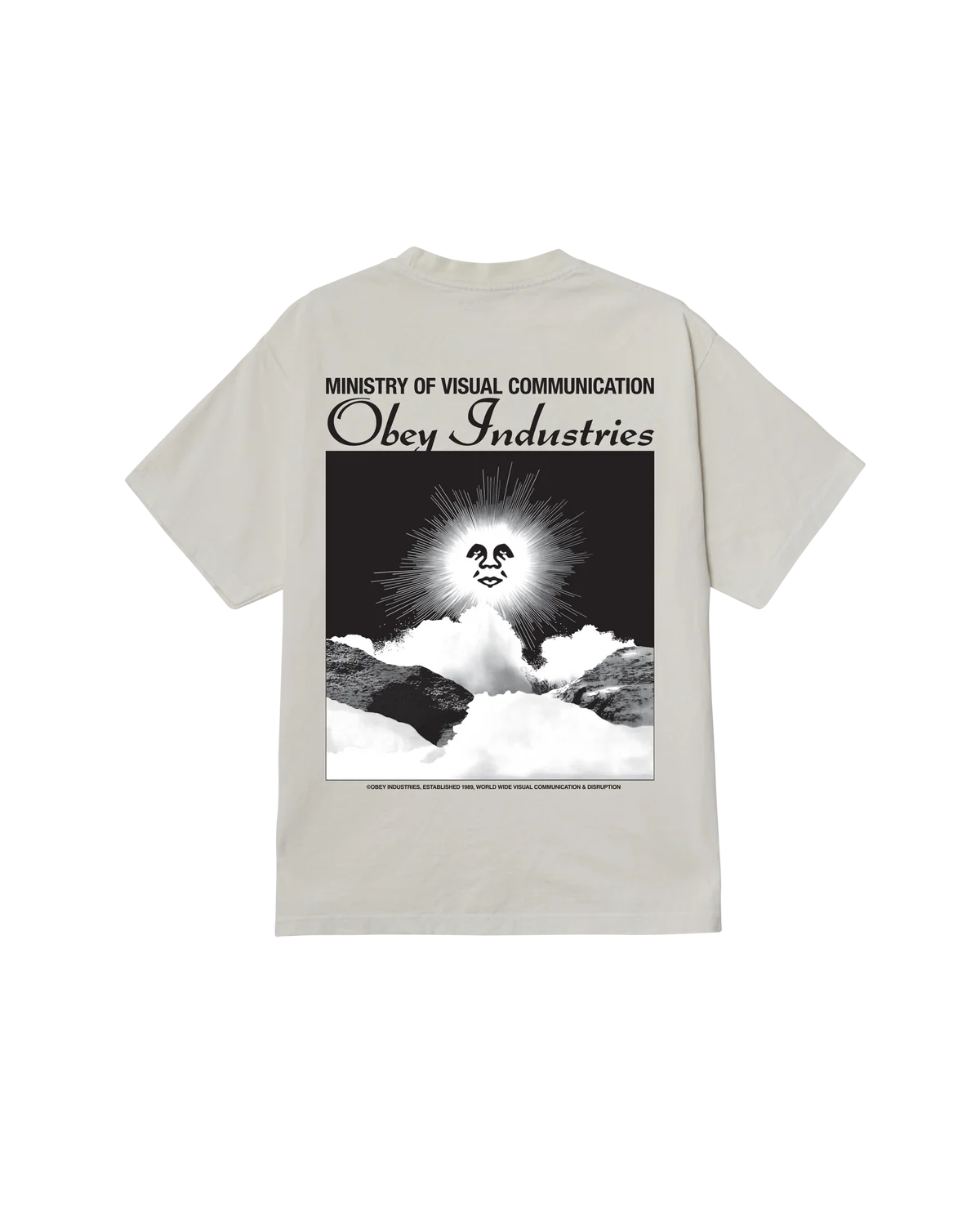 OBEY MINISTRY PIGMENT T-SHIRT CHALK WHITE