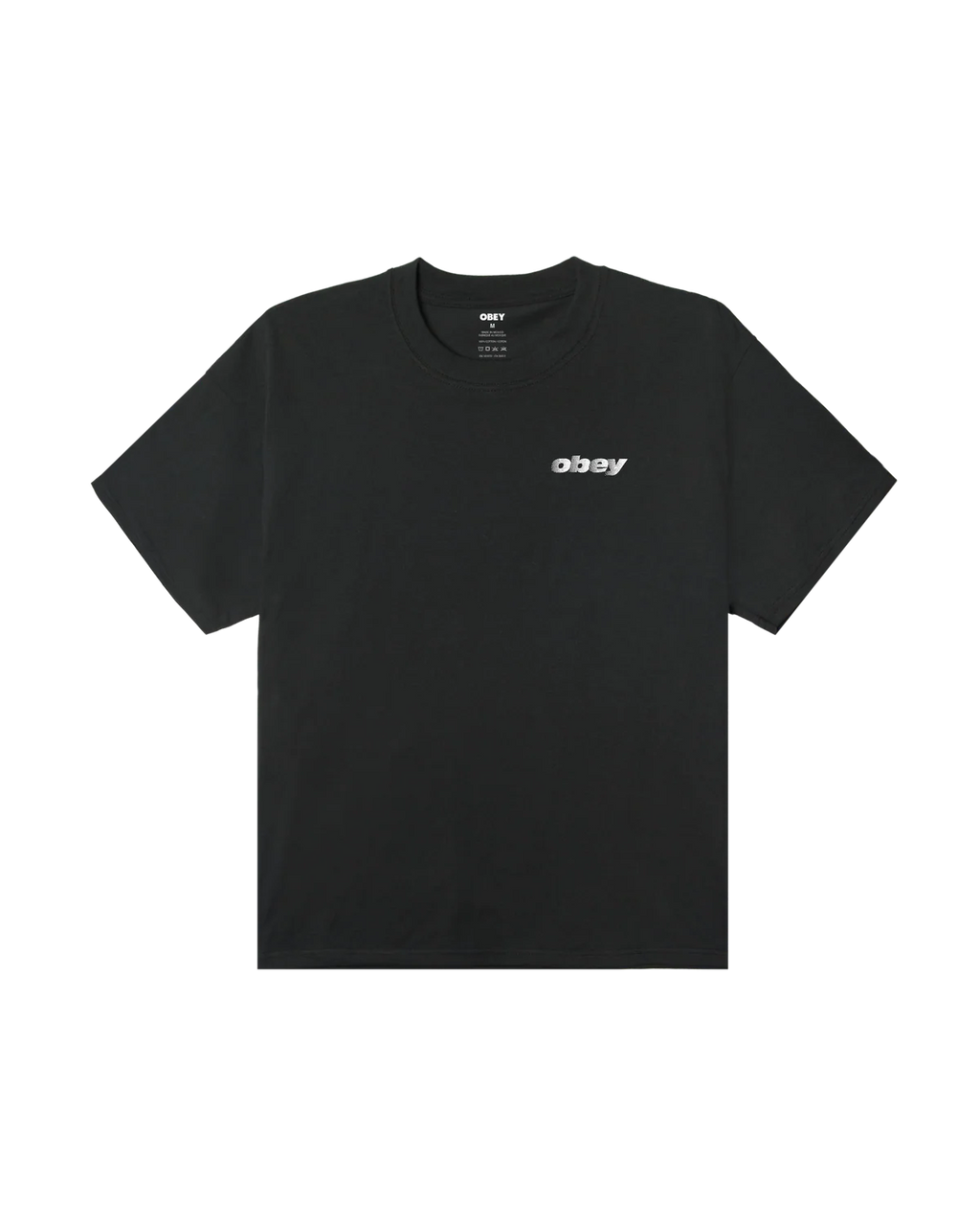 OBEY EXPORTS HEAVYWEIGHT T-SHIRT VINTAGE BLACK