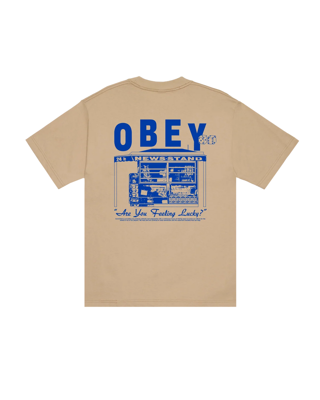 OBEY NEWSTAND T-SHIRT SAND