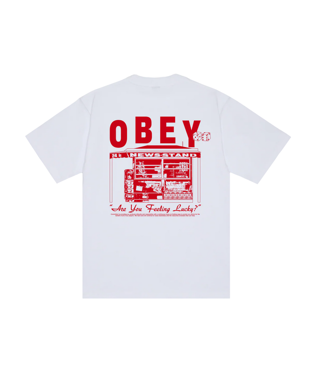 OBEY NEWSTAND T-SHIRT WHITE