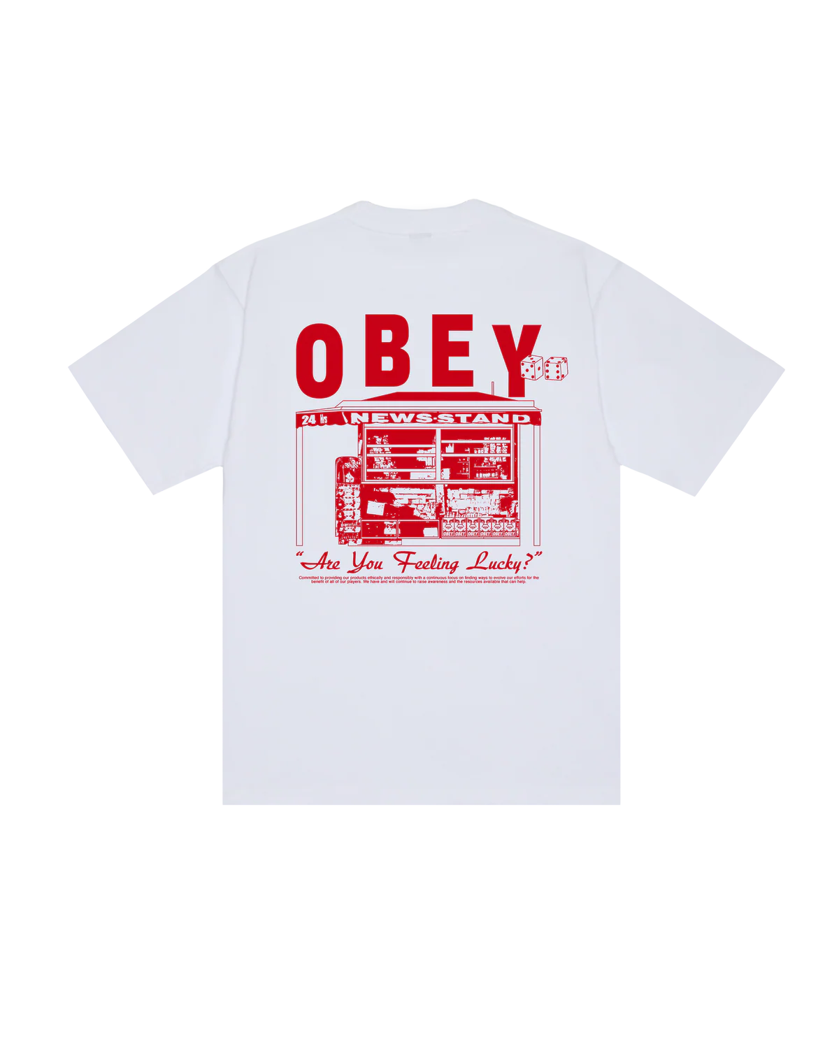 OBEY NEWSTAND T-SHIRT WHITE
