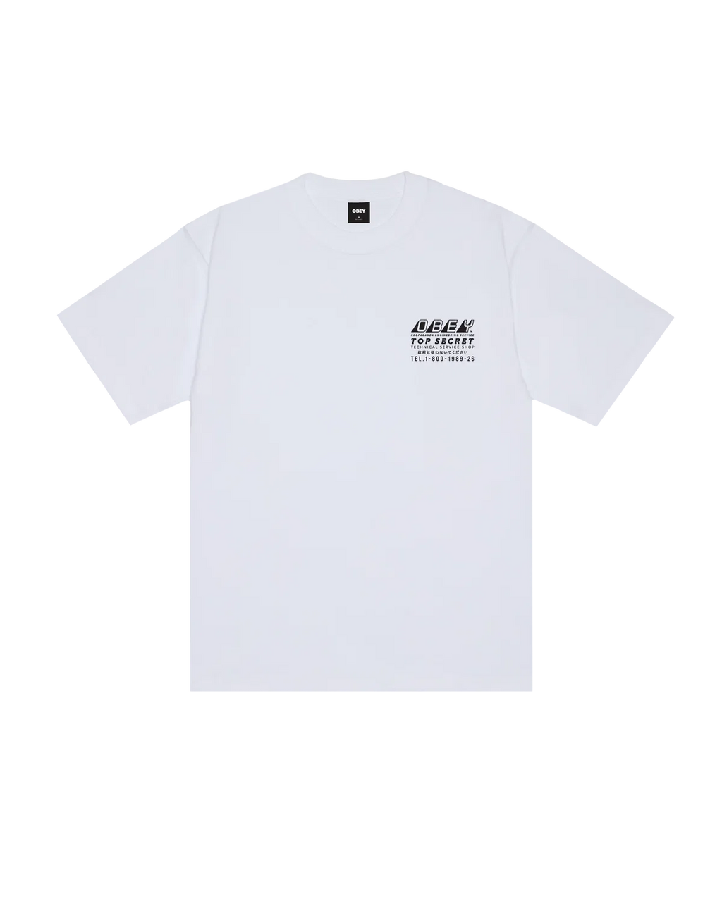 OBEY TOP SECRET T-SHIRT WHITE