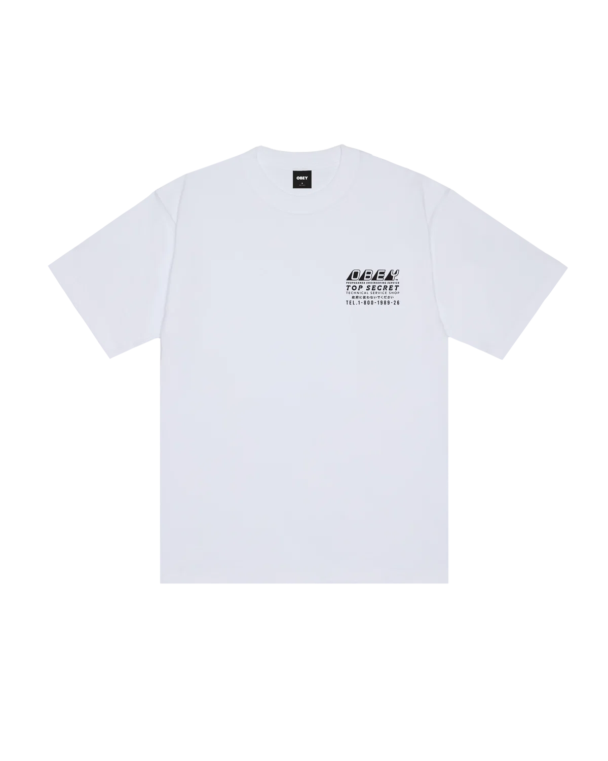 OBEY TOP SECRET T-SHIRT WHITE
