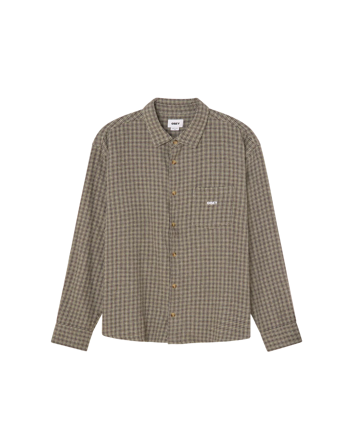 OBEY BIGWIG JACK SHIRT ABBEY STONE MULTI