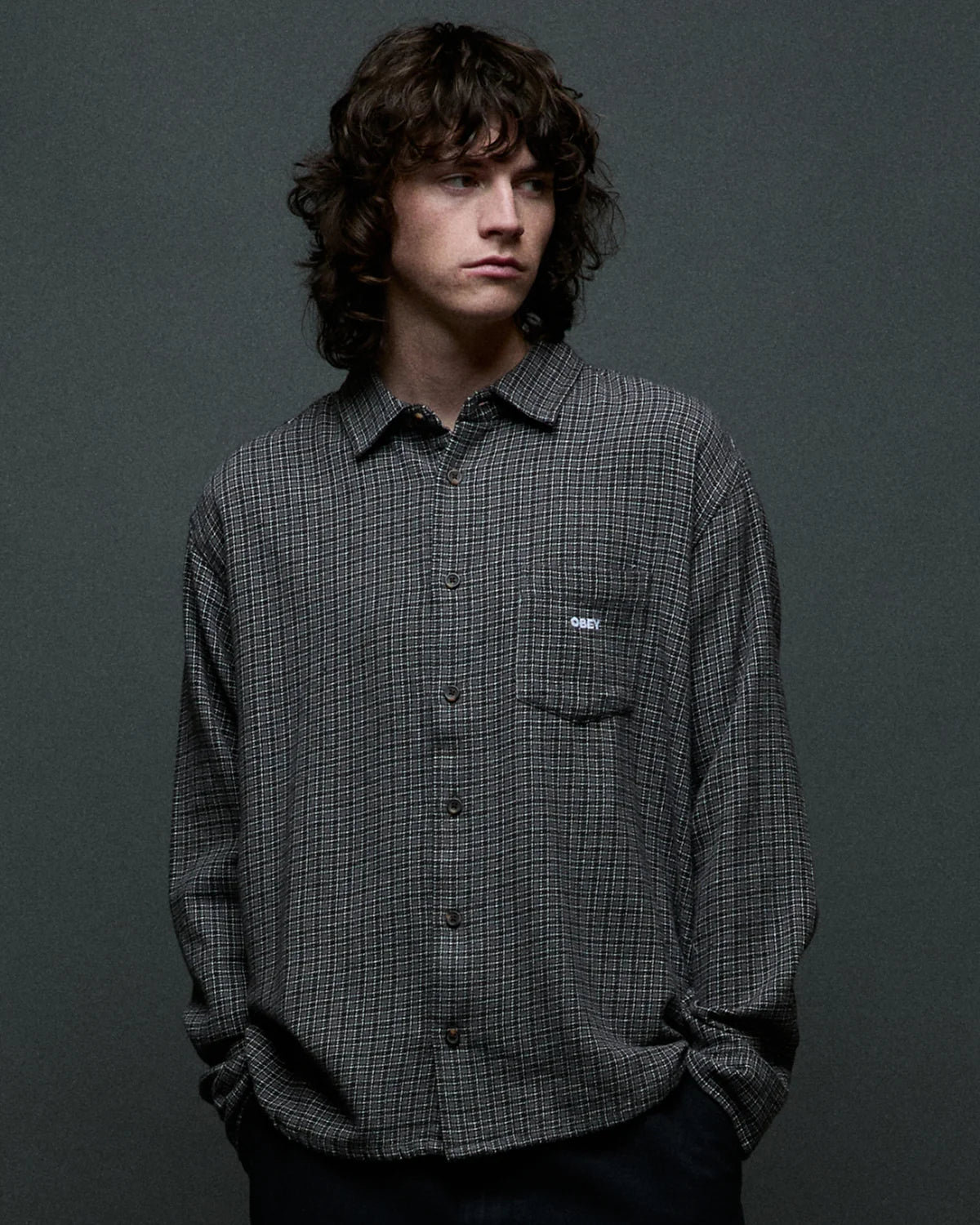 OBEY BIGWIG JACK SHIRT BLACK MULTI