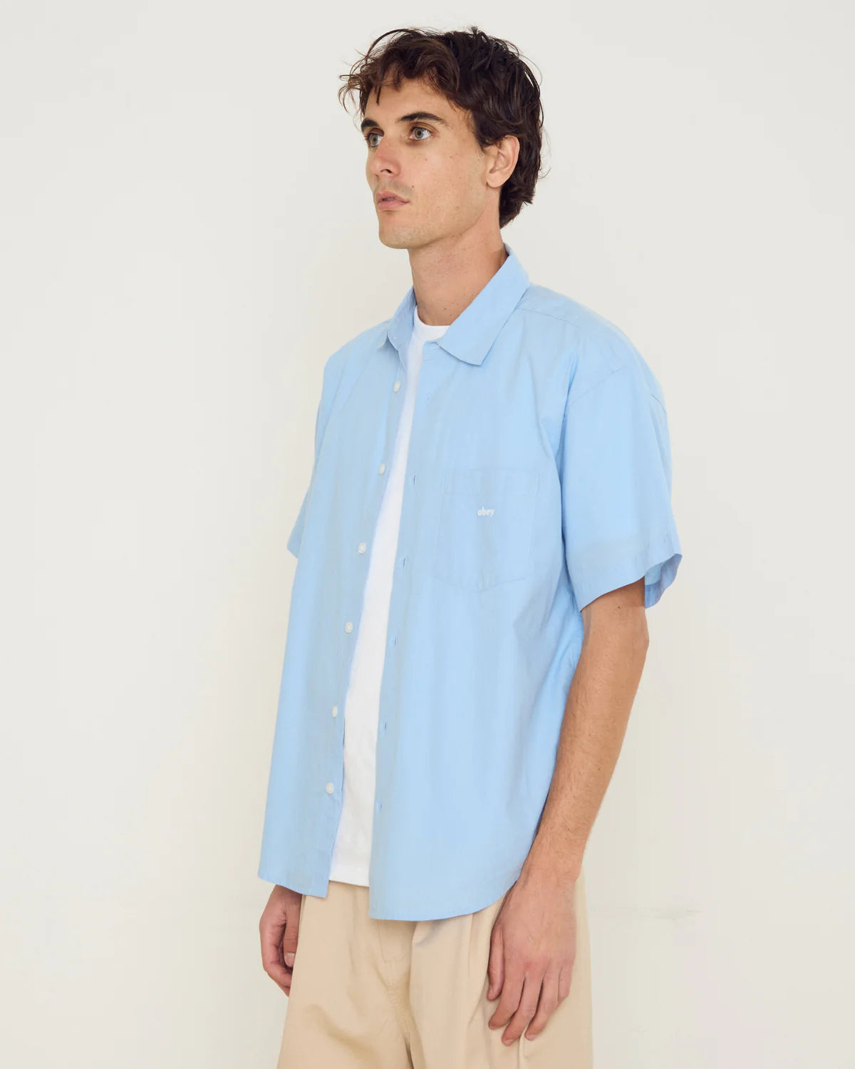 OBEY BIGWIG JAMIE SS SHIRT SKY BLUE MULTI