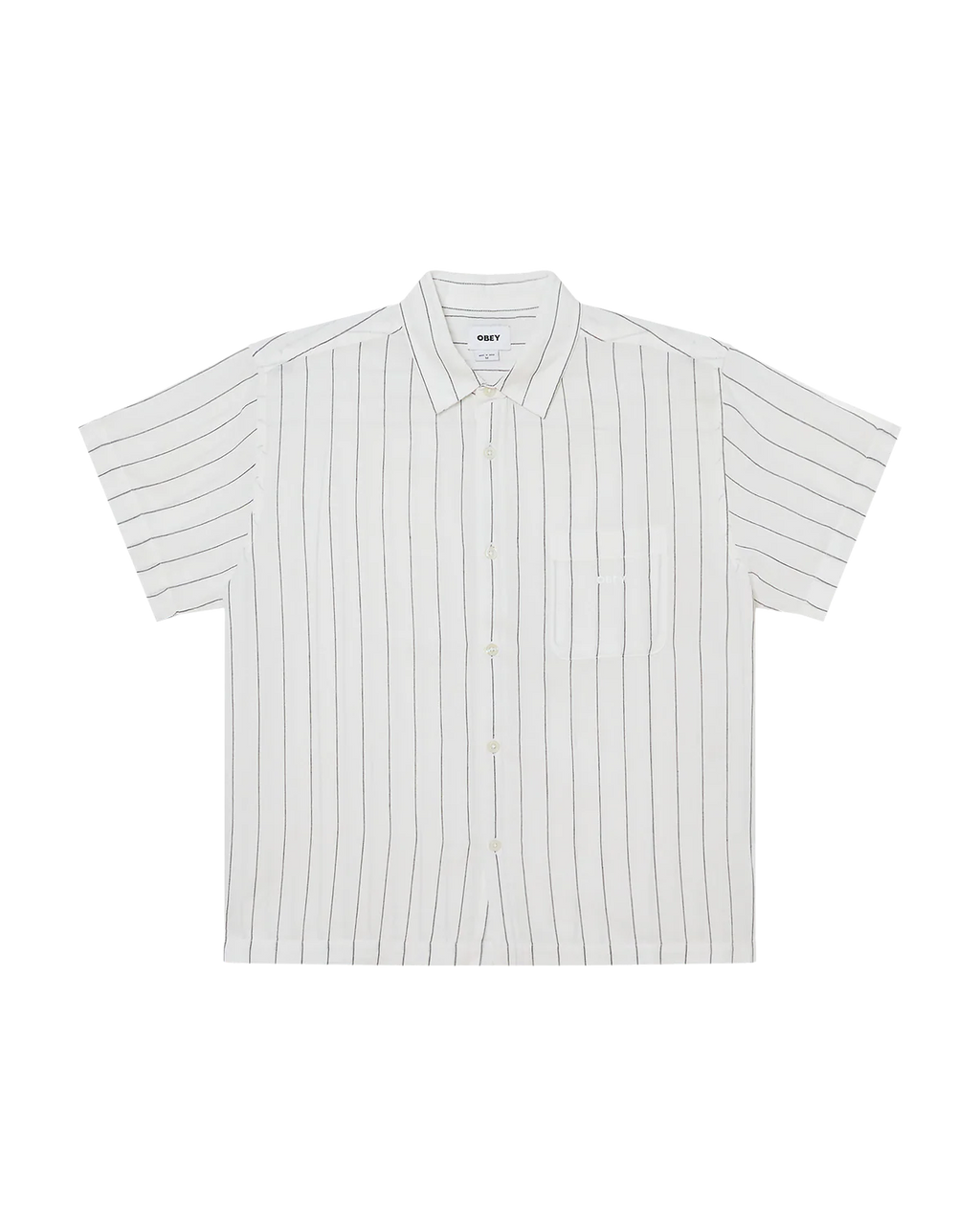 OBEY  JOE SS SHIRT WOVEN WHITE MULTI