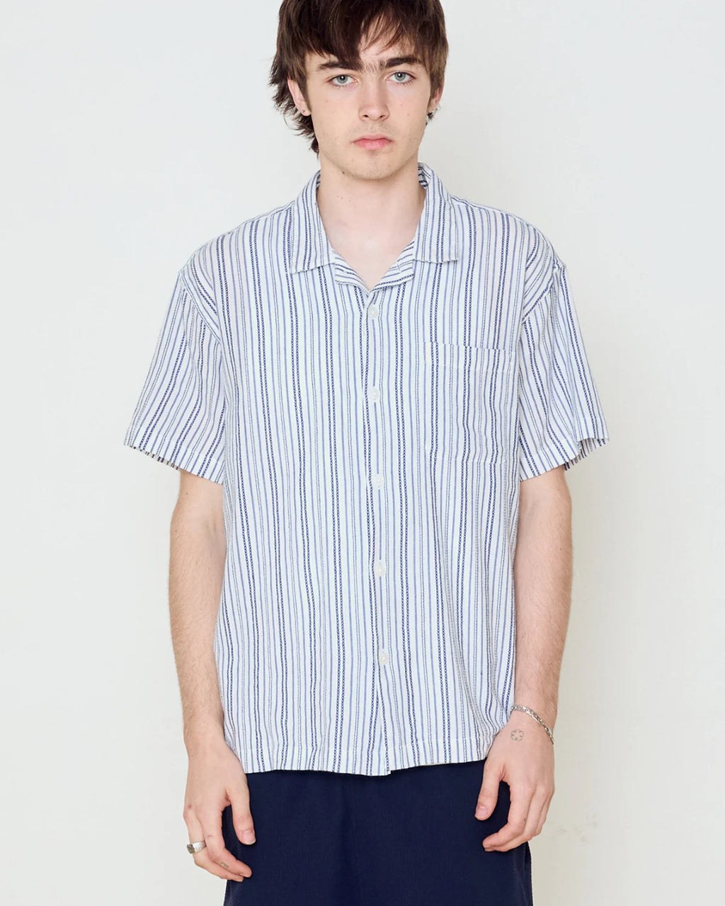 OBEY EVANS SS SHIRT WOVEN WHITE MULTI