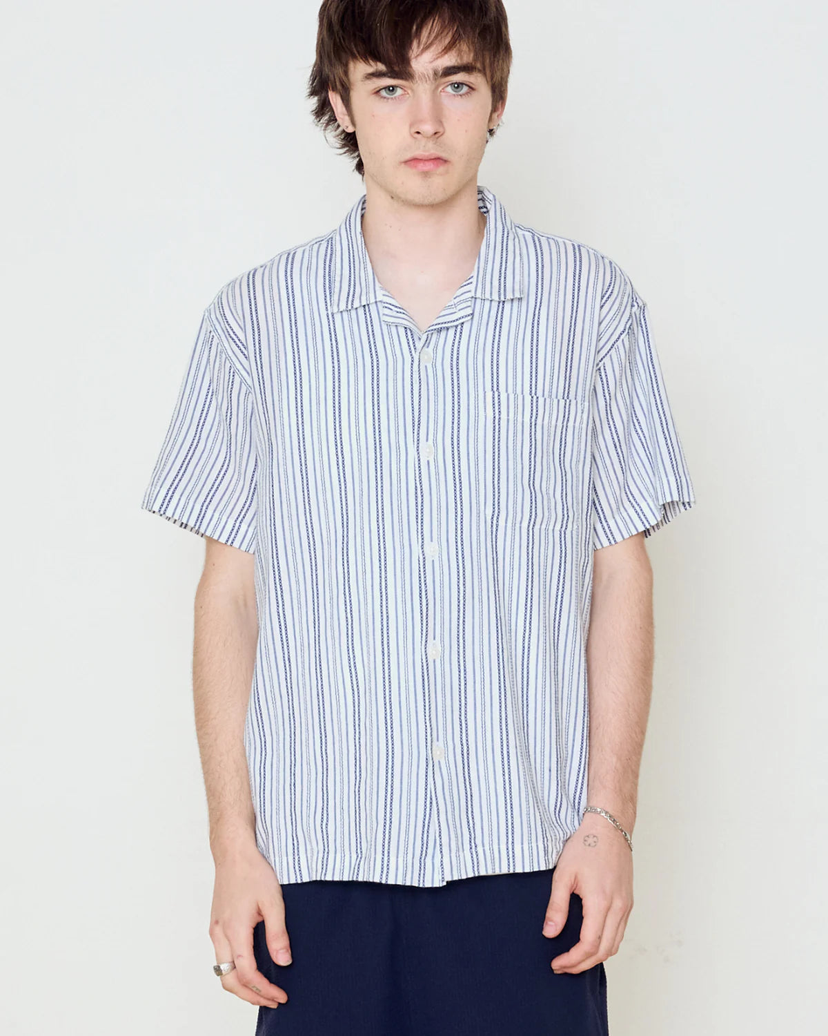 OBEY EVANS SS SHIRT WOVEN WHITE MULTI