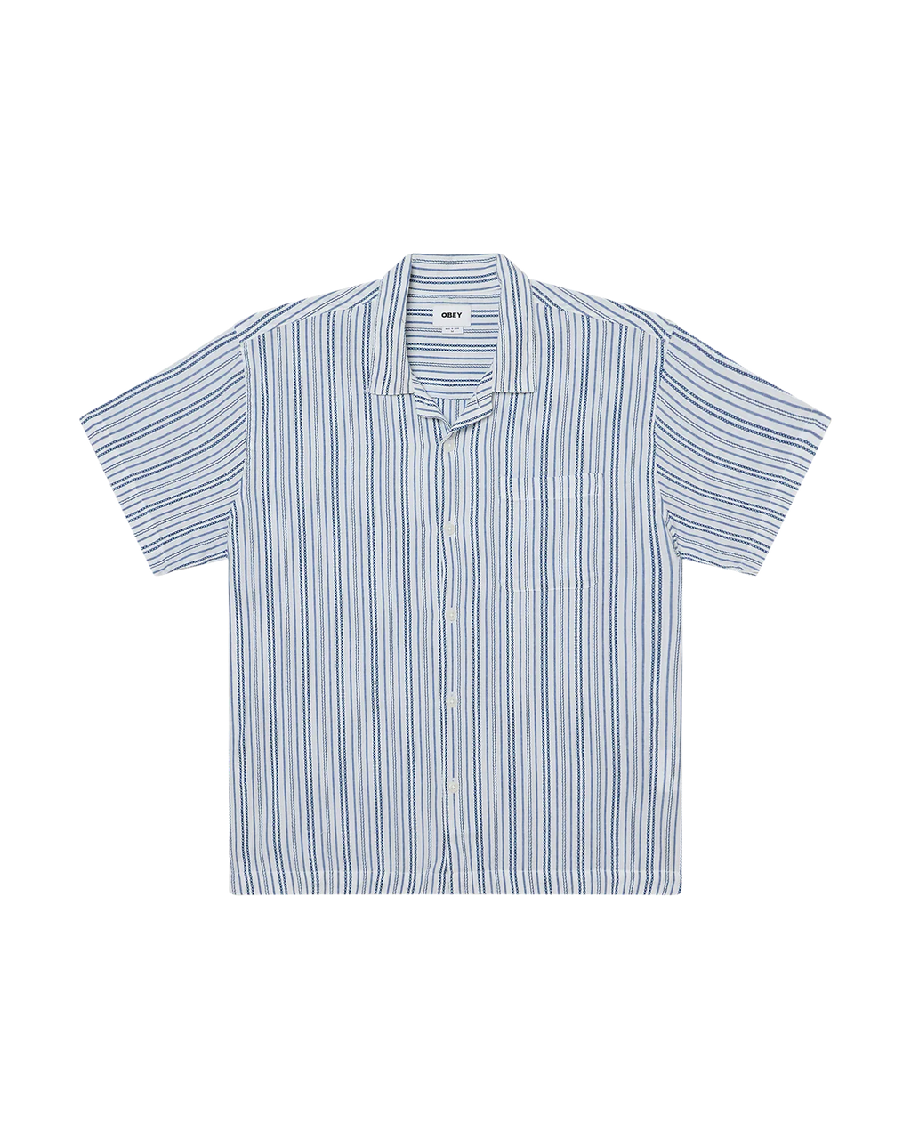 OBEY EVANS SS SHIRT WOVEN WHITE MULTI