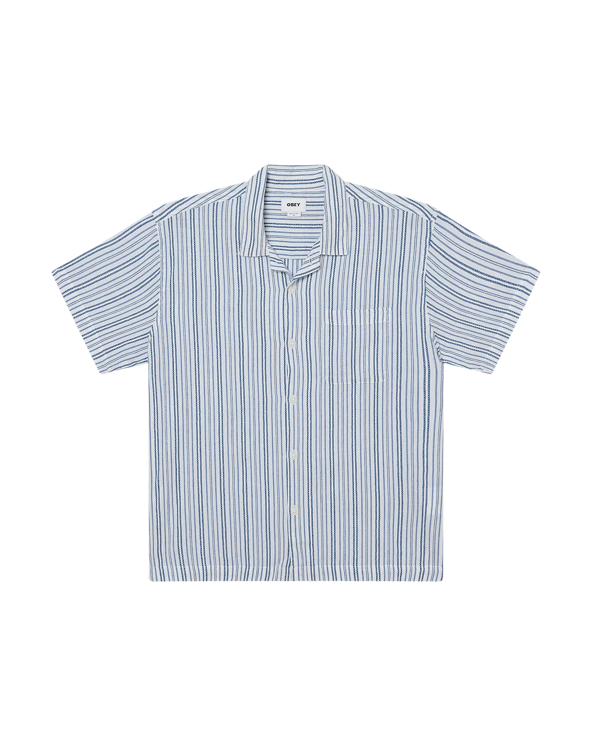 OBEY EVANS SS SHIRT WOVEN WHITE MULTI
