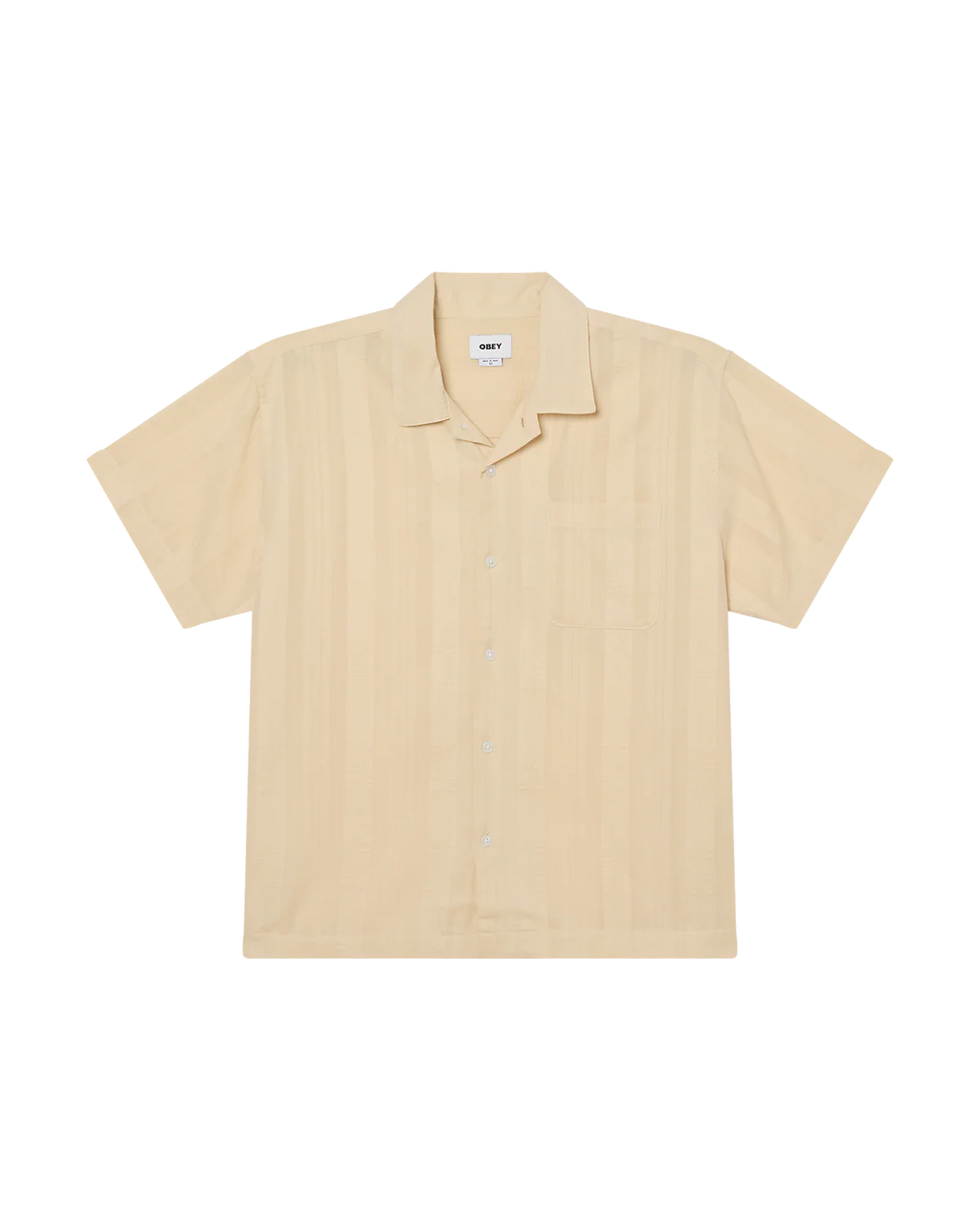 OBEY SAMUEL SS SHIRT WOVEN UNBLEACHED MULTI