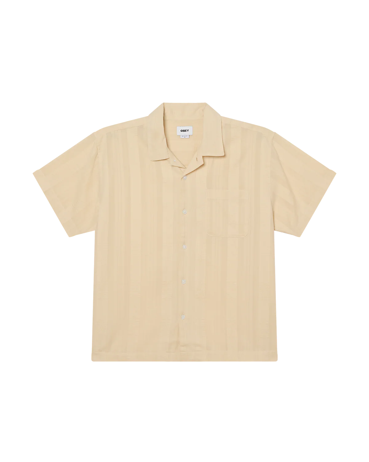 OBEY SAMUEL SS SHIRT WOVEN UNBLEACHED MULTI