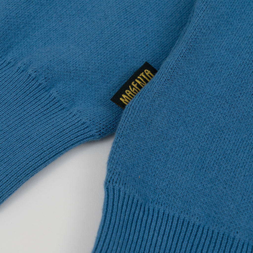 MAGENTA // POLO // 1984 KNIT POLO // BLUE