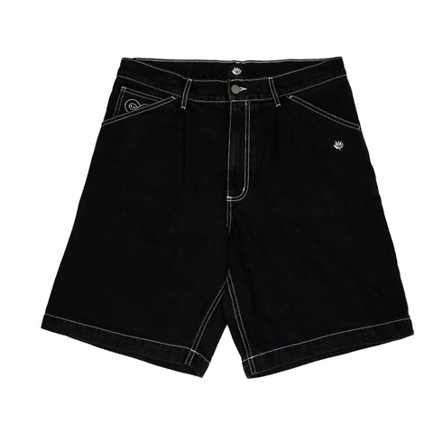 MAGENTA // OG DENIM LONG SHORTS // BLACK