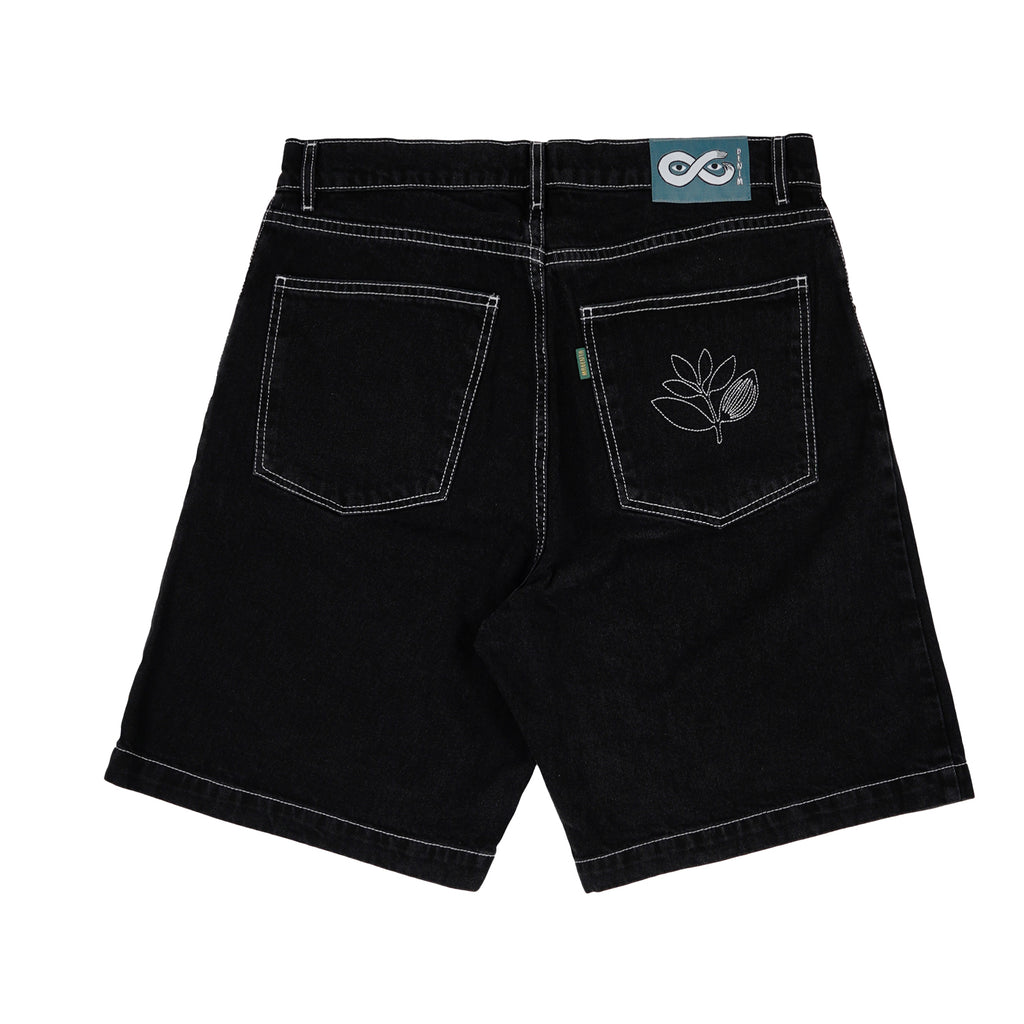 MAGENTA // OG DENIM LONG SHORTS // BLACK