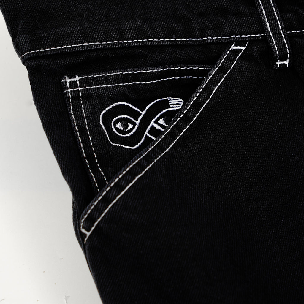 MAGENTA // OG DENIM LONG SHORTS // BLACK