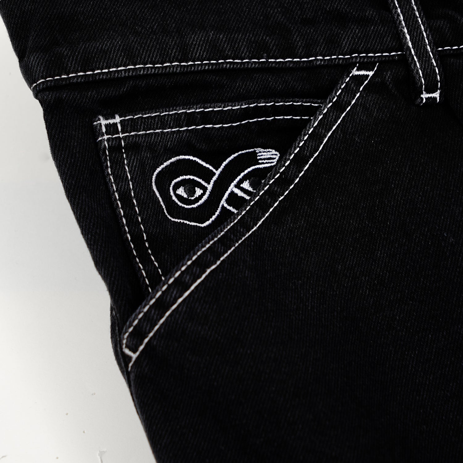MAGENTA // OG DENIM LONG SHORTS // BLACK