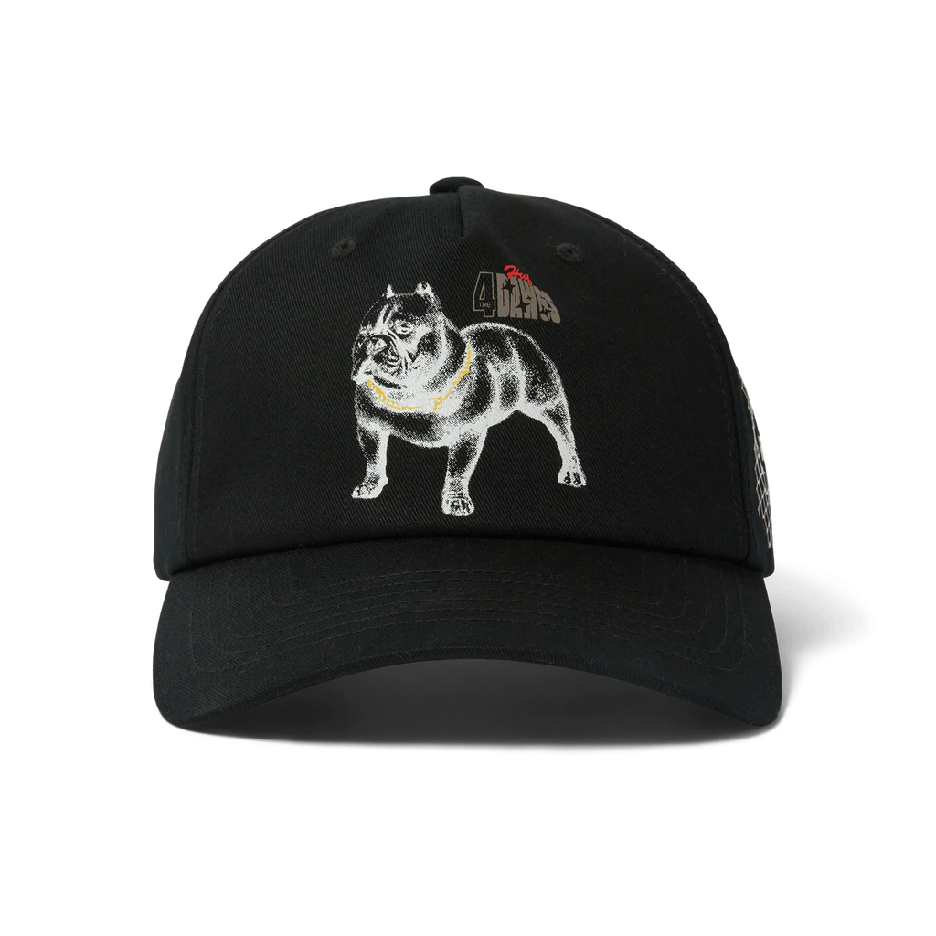 HUF // 4 THE DAWGS SNAPBACK HAT // BLACK
