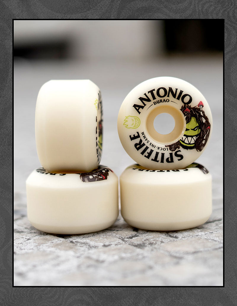 SPTIFIRE WHEELS // 99D F4 LOCK-INS BURN SQUAD ANTONIO DURAO // 54MM